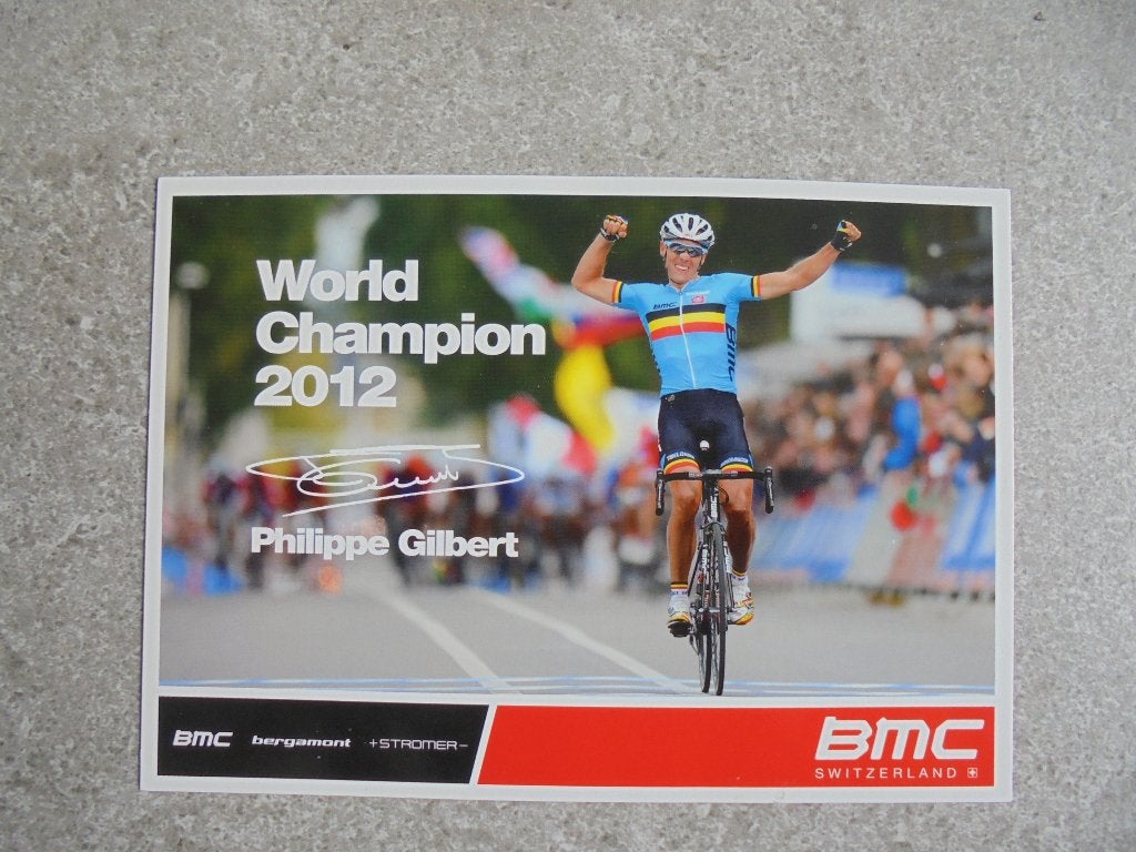 Wielerfoto Philippe Gilbert, Verzenden