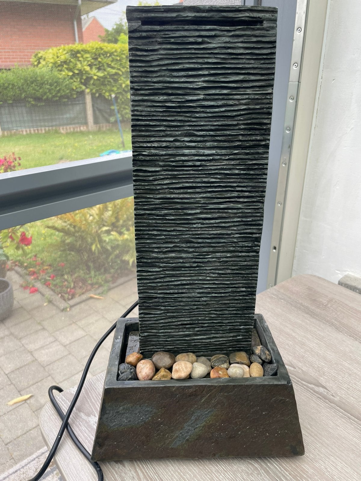 Decoratie waterval, Ophalen