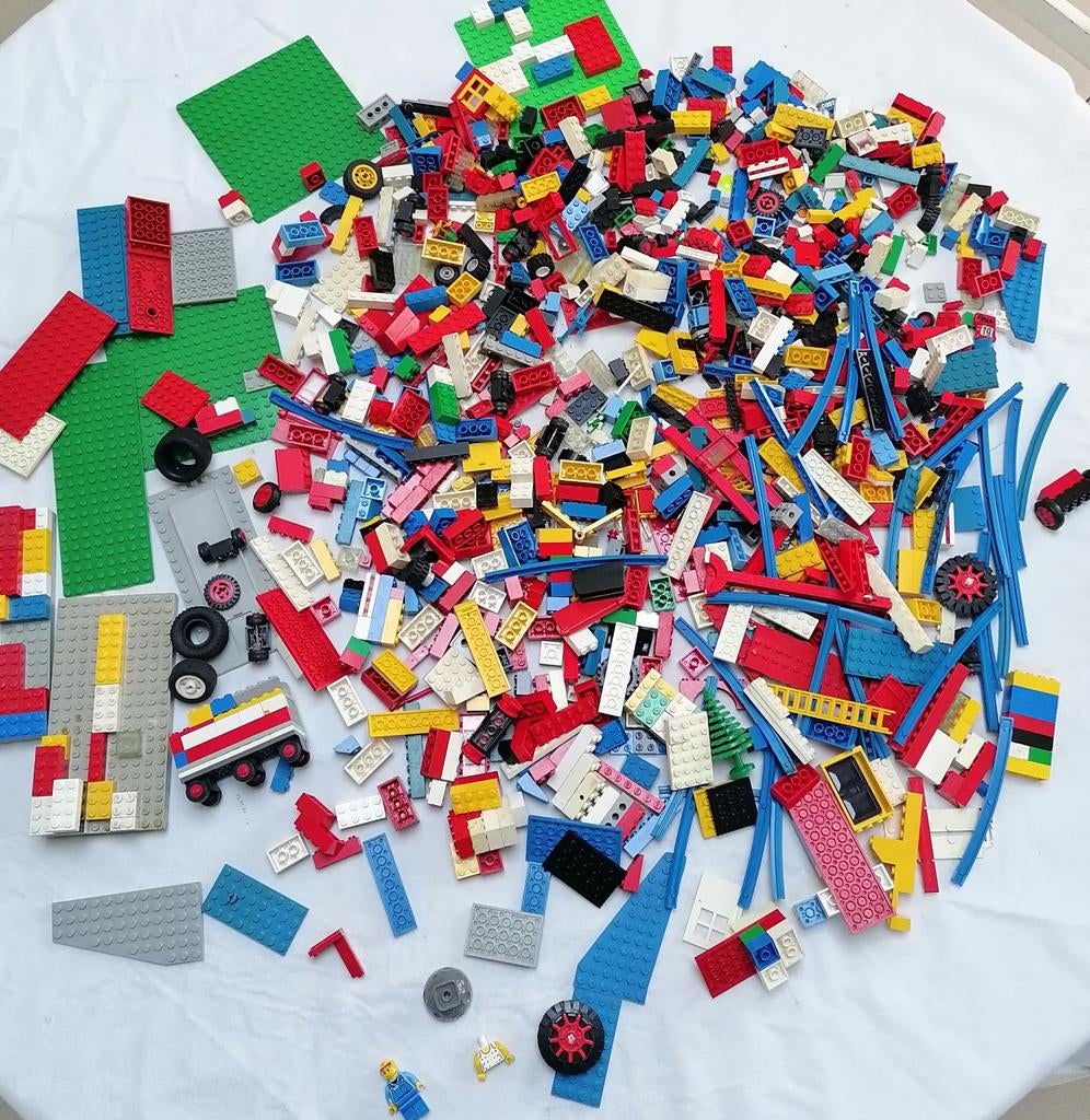 Lot LEGO Vintage (2,5 kg) - Sortie de grenier (Années 70/80), Enlèvement ou Envoi