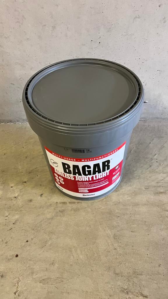Plamuur Bagar 18KG kant-en-klaar voor gyproc,egaliseren muur, Doe-het-zelf en Bouw, Ophalen, Nieuw