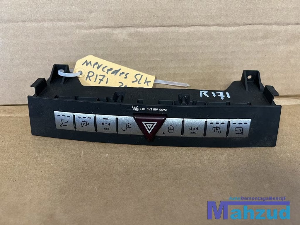 MERCEDES SLK R171 Dashboard midden alarm schakelaar 2004-201, Auto-onderdelen, Dashboard en Schakelaars, Mercedes-Benz, Gebruikt