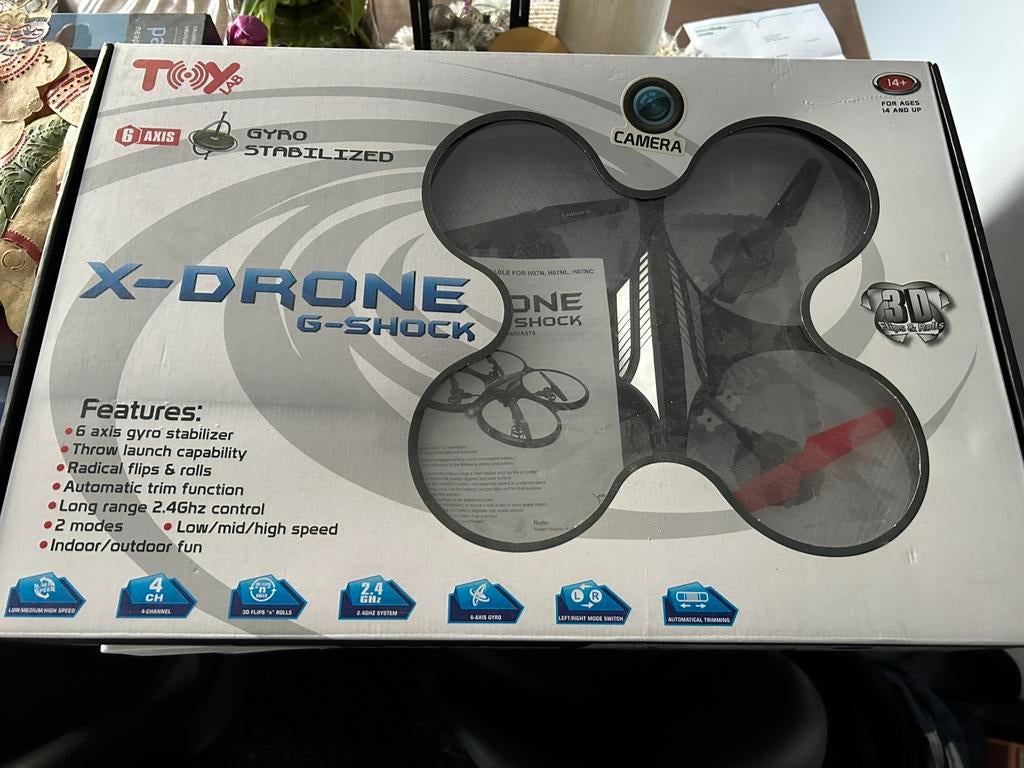 X-Drone G-Shock (ToyLab), TV, Hi-fi & Vidéo, Drones, Enlèvement, Utilisé, Drone jouet, Moins de 15 minutes