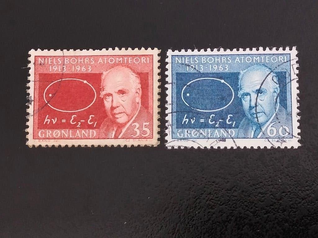 Groenland 1963 - 50 jaar Niels Bohrs kerntheorie, Verzenden, Denemarken, Gestempeld