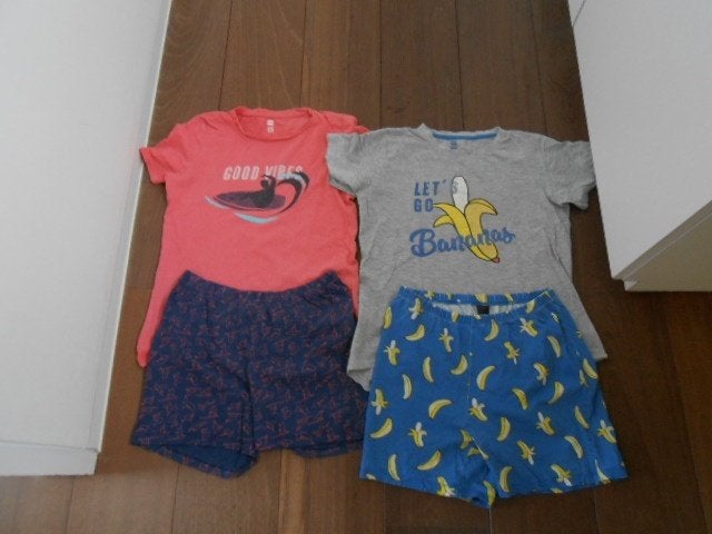 gratis 2 pyjama's jongen 13/14 jaar - Hema, Nacht- of Onderkleding, Gebruikt, Ophalen of Verzenden, Hema