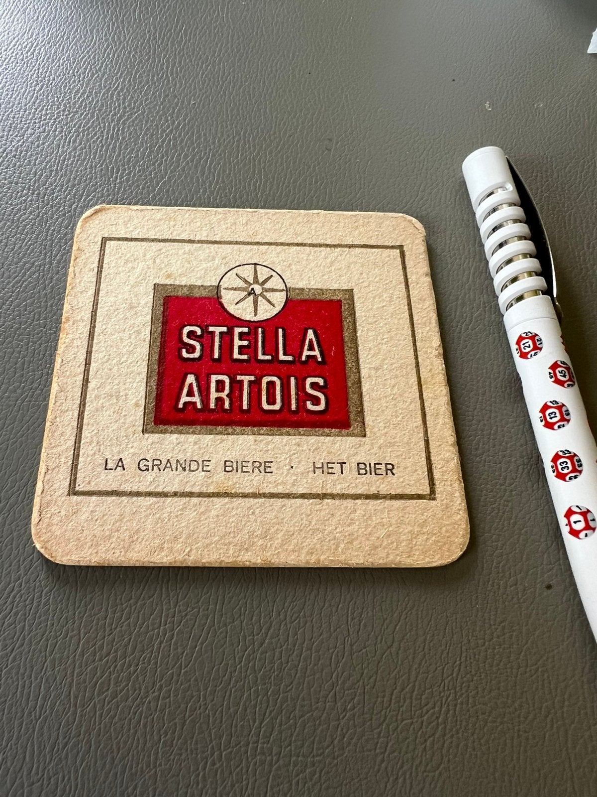 Carte de bières anciennes Stella Artois, Enlèvement ou Envoi, Comme neuf, Sous-bock, Stella Artois