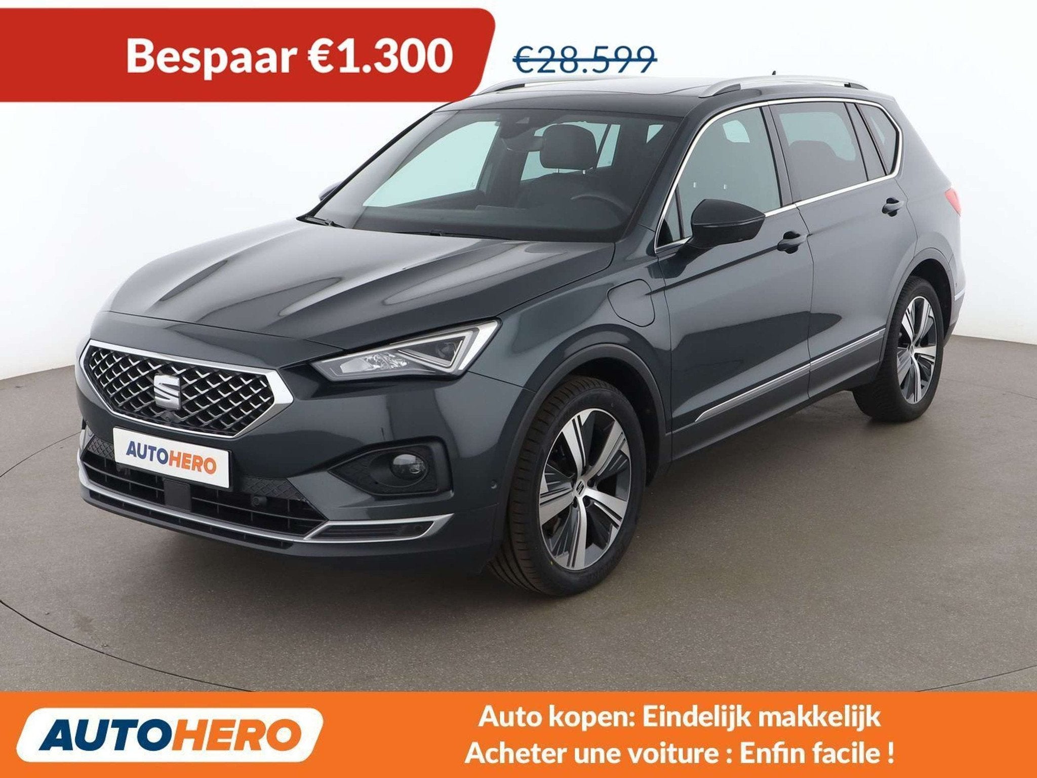 SEAT Tarraco 1.4 TSI e-HYBRID Xcellence (automatique), Autos, Argent ou Gris, Achat, Euro 6, Noir
