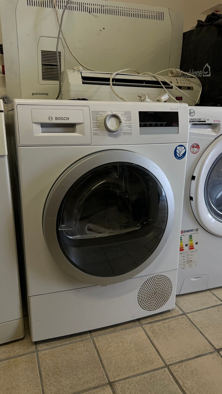 Seche linge Bosch, Ophalen, 6 tot 8 kg, Gebruikt, Voorlader