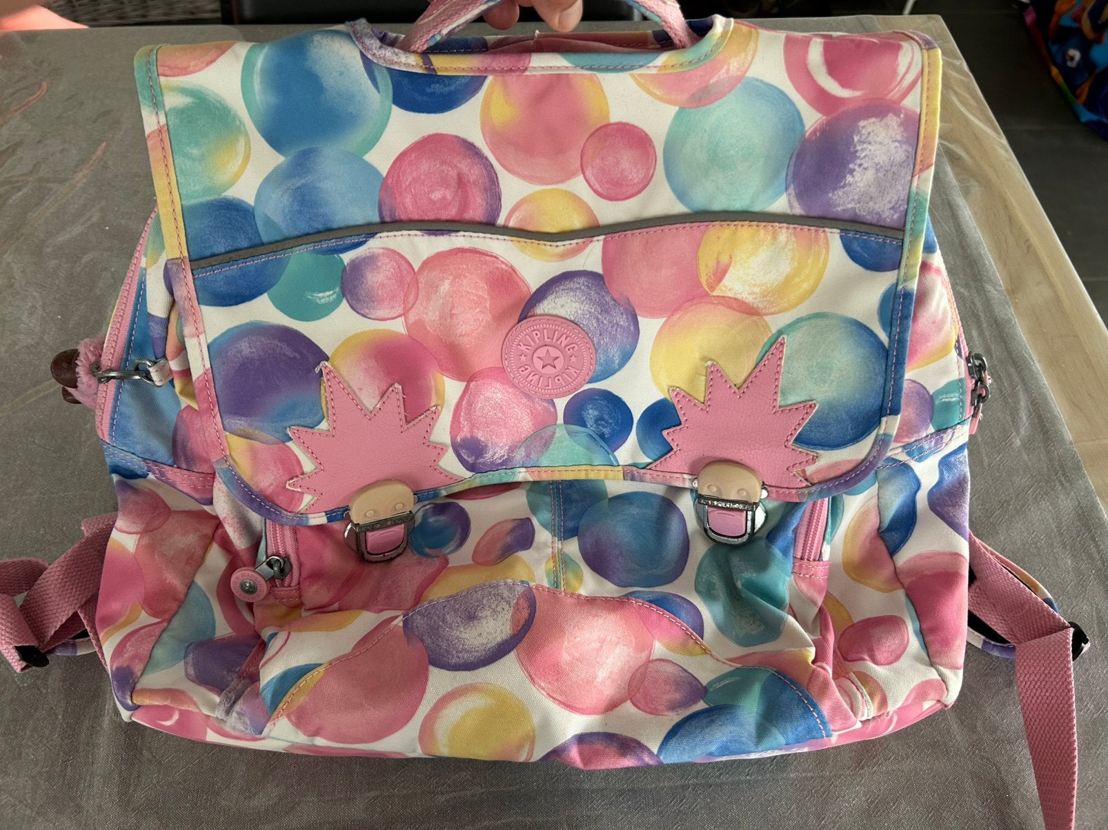 Kipling boekentas + bijpassende pennenzak, Bijoux, Sacs & Beauté, Enlèvement, Utilisé