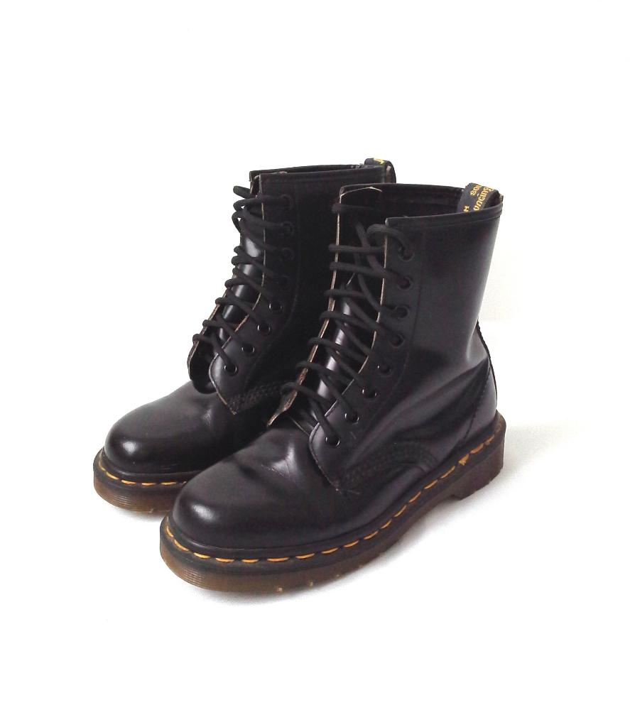 Dr Martens 1460 noires vintage Made in England UK 3 EU 36, Enlèvement, Boots et Botinnes, Dr Martens, Porté