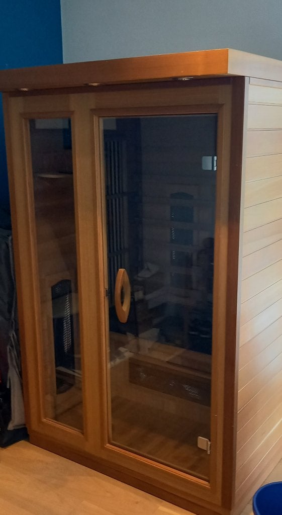 Infrarood Sauna 2personen, Sport en Fitness, Sauna, Ophalen, Zo goed als nieuw, Infrarood, Complete sauna