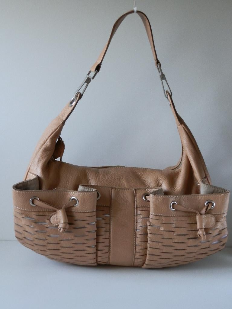 Bottega Veneta damestas. Leer., Ophalen of Verzenden, Zo goed als nieuw, Beige, Overige typen
