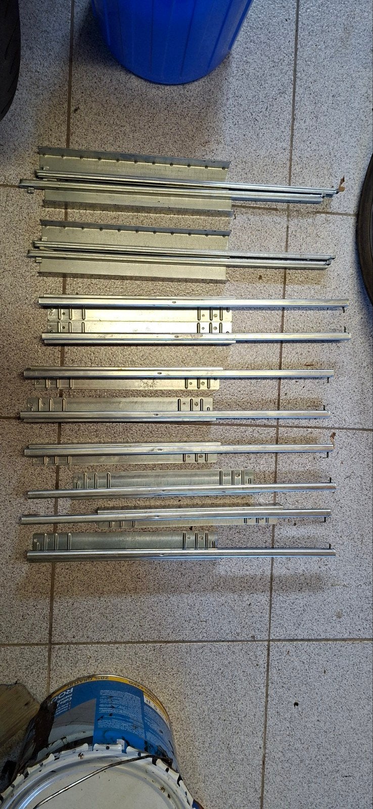 lot de glissières tiroirs Ikea, Maison & Meubles, Enlèvement ou Envoi