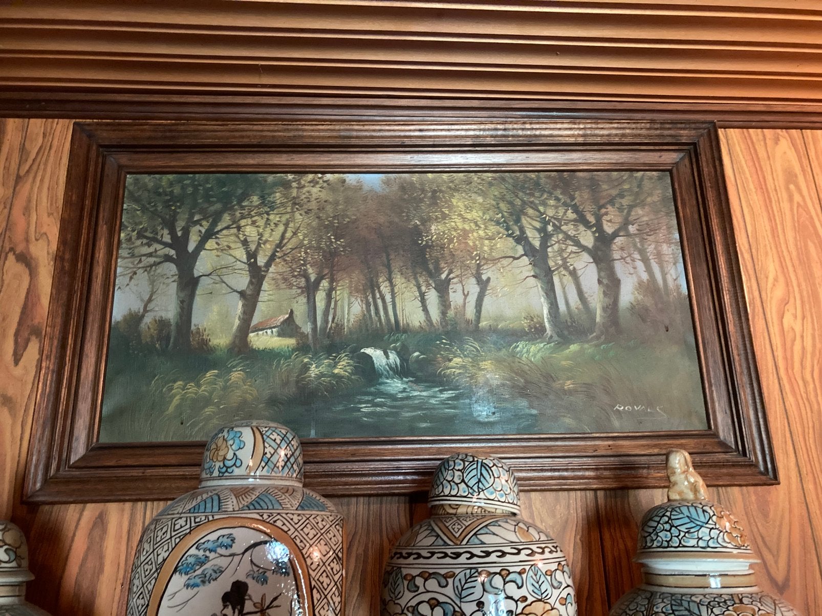 Schilderij op doek, Paysage, Signé, Enlèvement, Toile