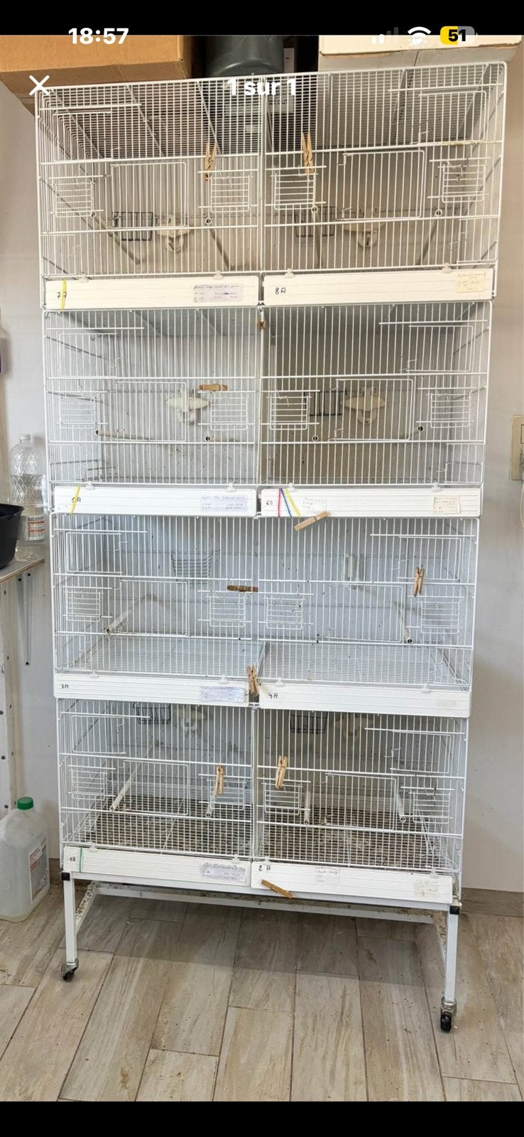 Cage elevage, Animaux & Accessoires, Enlèvement, Comme neuf