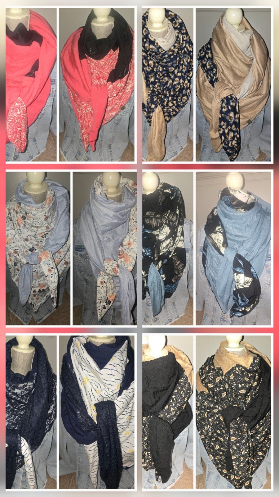 Foulard réversible Atelier 818 par Au Fil de Mes Coutures ne, Enlèvement ou Envoi