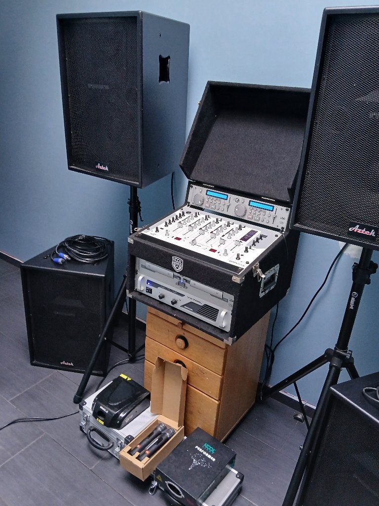 LOT Appareil pour karaoké DIVERSE, TV, Hi-fi & Vidéo, Enlèvement, Comme neuf, Ensemble complet