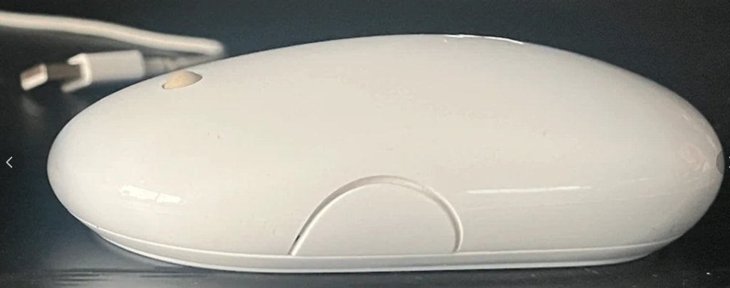Apple A1048 AZERTY toetsenbord + Mighty Mouse A1197- werkend, Gebruikt, Toetsenbord en muis-set, Azerty, Ophalen of Verzenden
