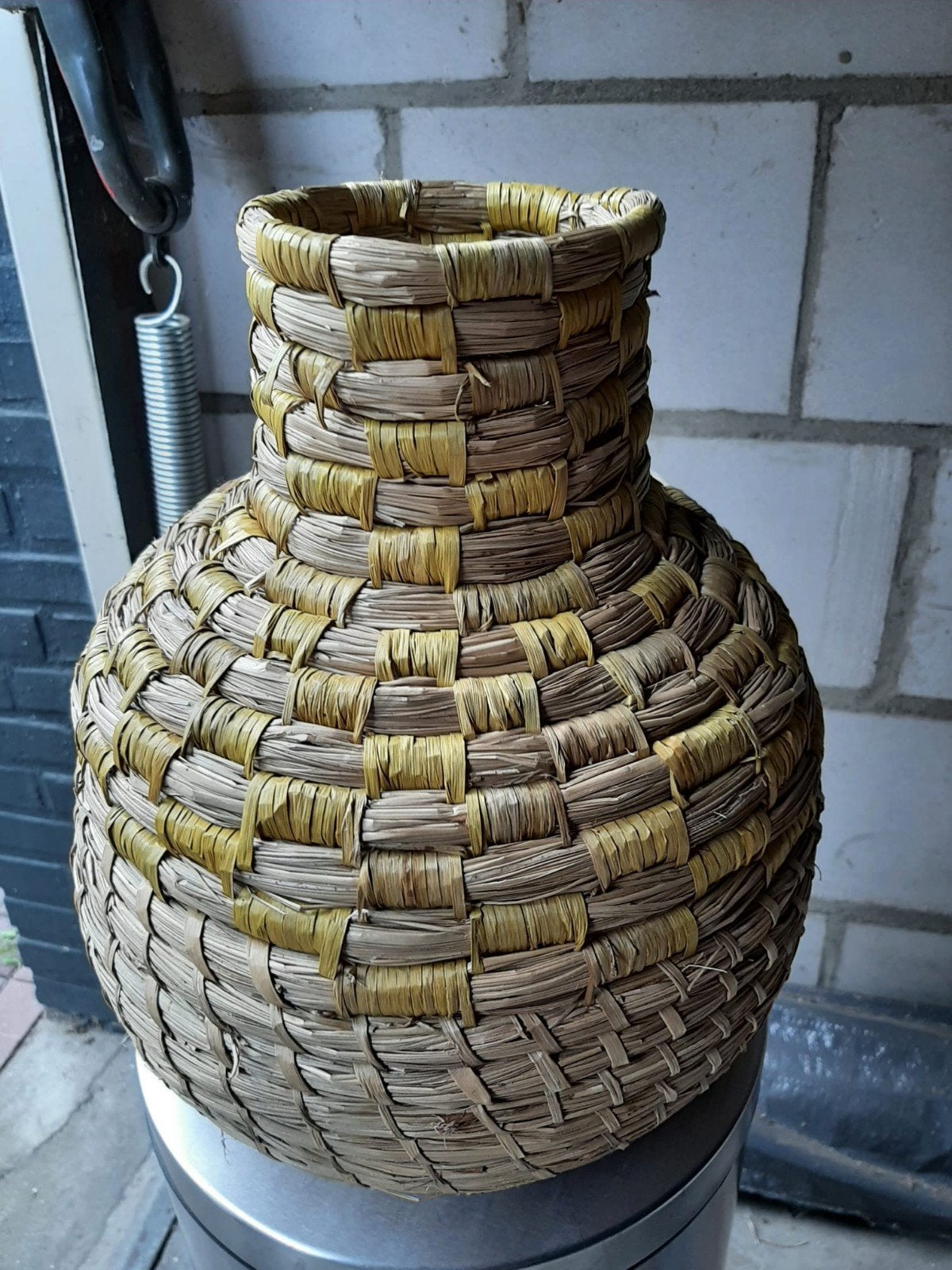 vase en roseau, Maison & Meubles, Accessoires pour la Maison | Vases, Convient pour fleurs séchées, Matériau naturel, Beige, Comme neuf