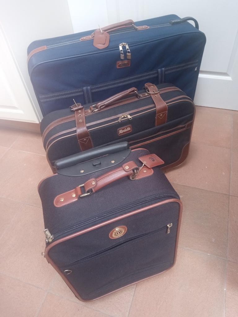 Vakantie komt in 't zicht ,, aanbod set van 3 reiskoffers, Ophalen, Uitschuifbare handgreep
