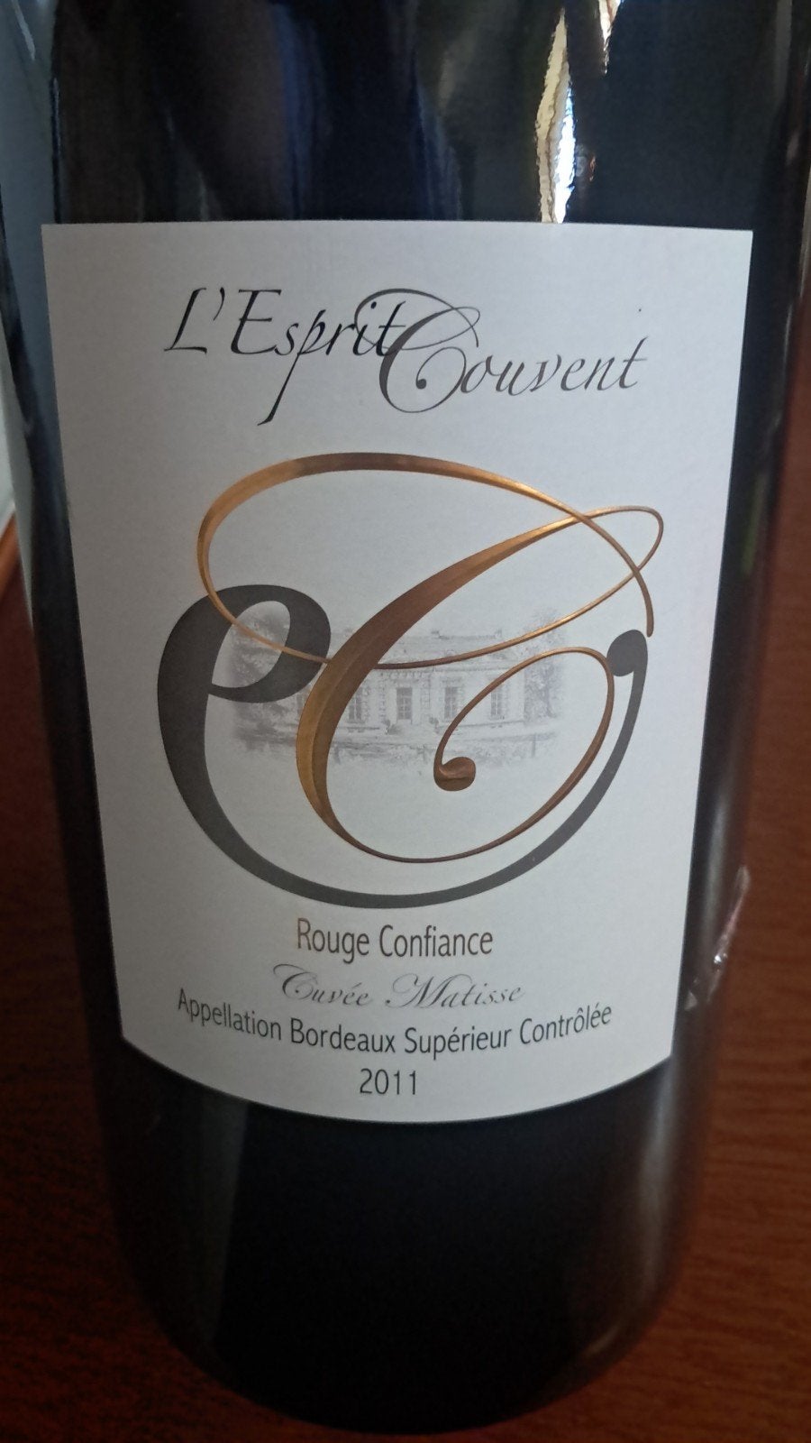 Bordeaux 2011 'l'esprit couvent' - 5 liter, Ophalen of Verzenden