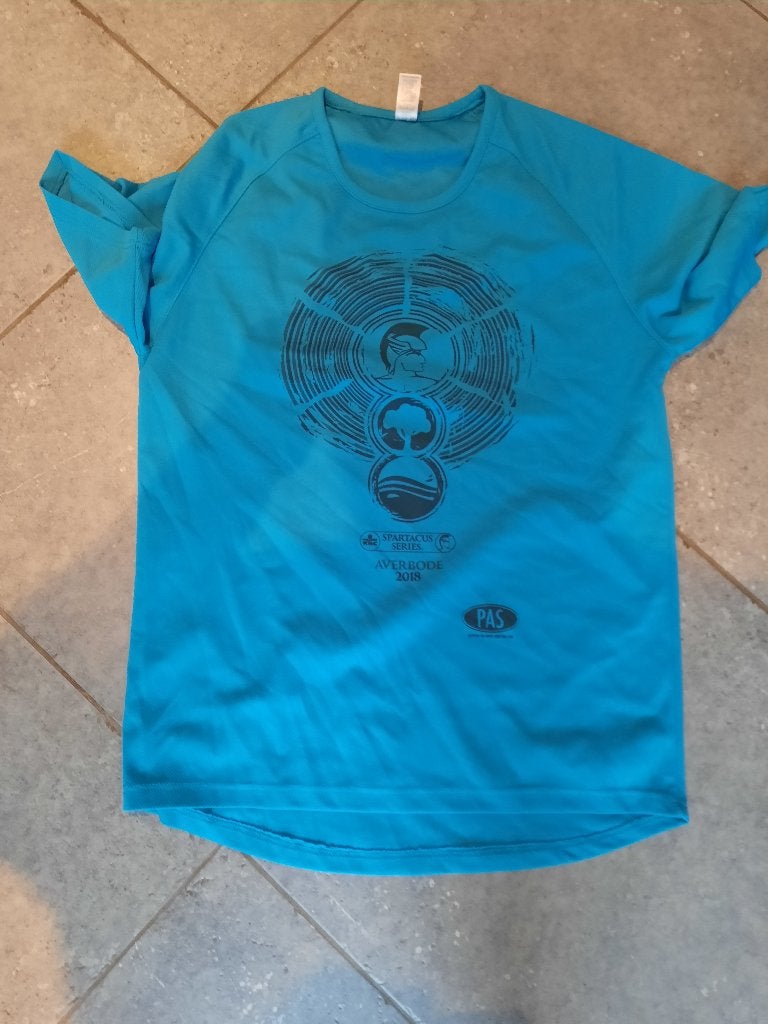 LOOP SHIRTS 2 STUKS MEDIUM BATLLE OF THOR SPARTACUS RUN 2018, Ophalen of Verzenden, Zo goed als nieuw, Maat 48/50 (M)