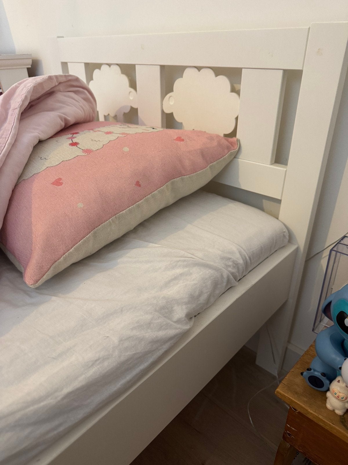 IKEA Peuter Kleuterbedje, Ophalen, Wit, Hout