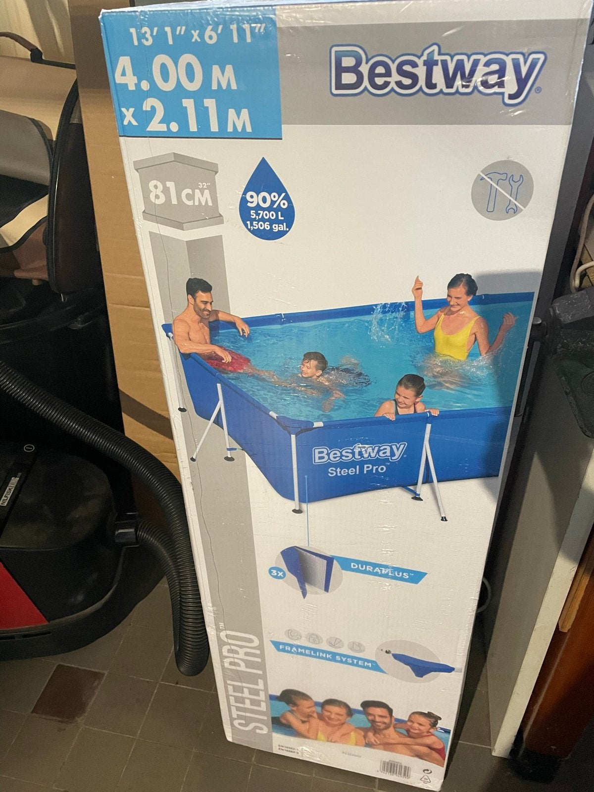 Opzet zwembad nieuw in de verpakking, Ophalen, 200 tot 300 cm, 80 tot 120 cm, Nieuw