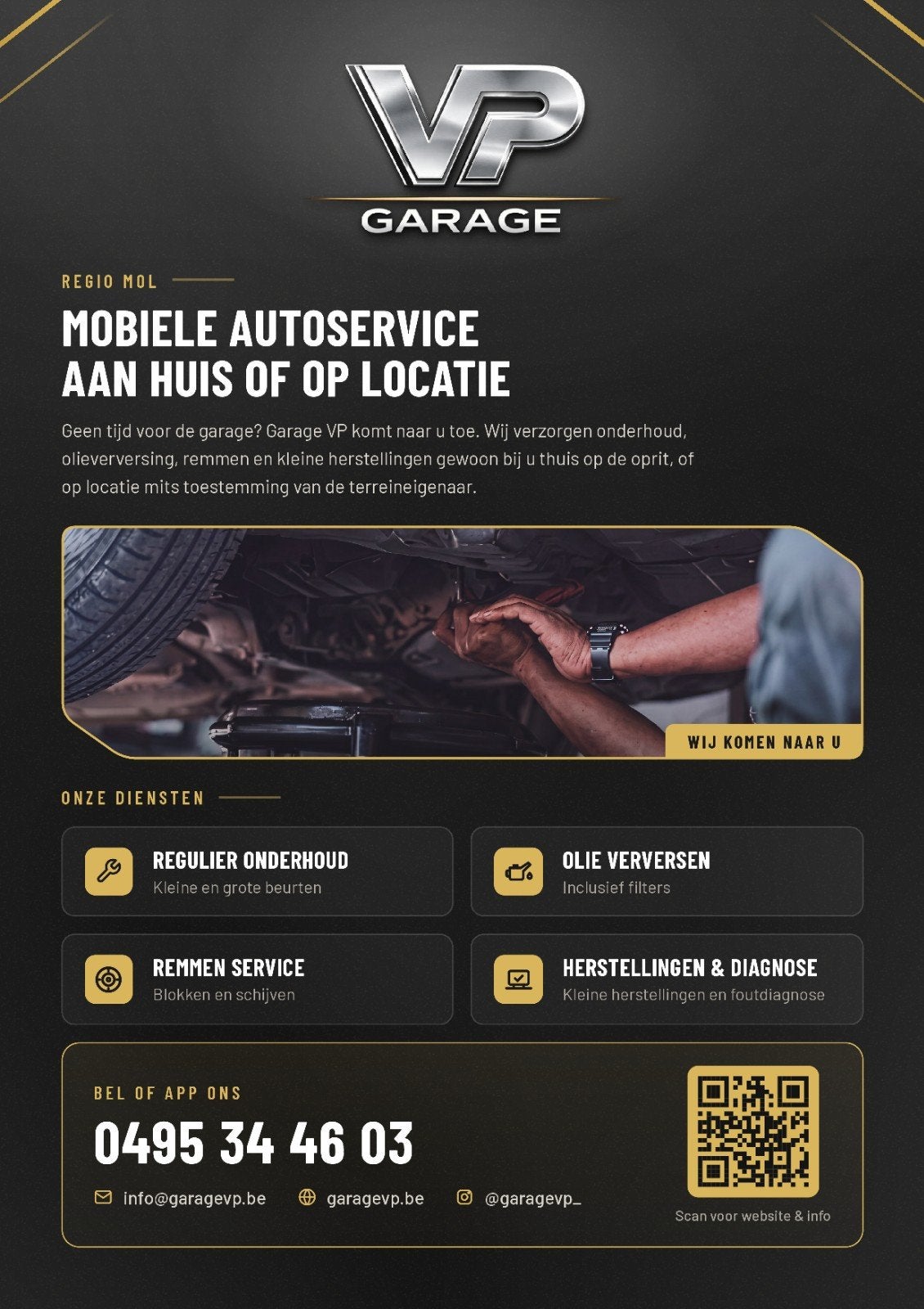 Professionele Mobiele Autoservice & Diagnostiek – Garage VP, 24-uursservice, Apk-keuring