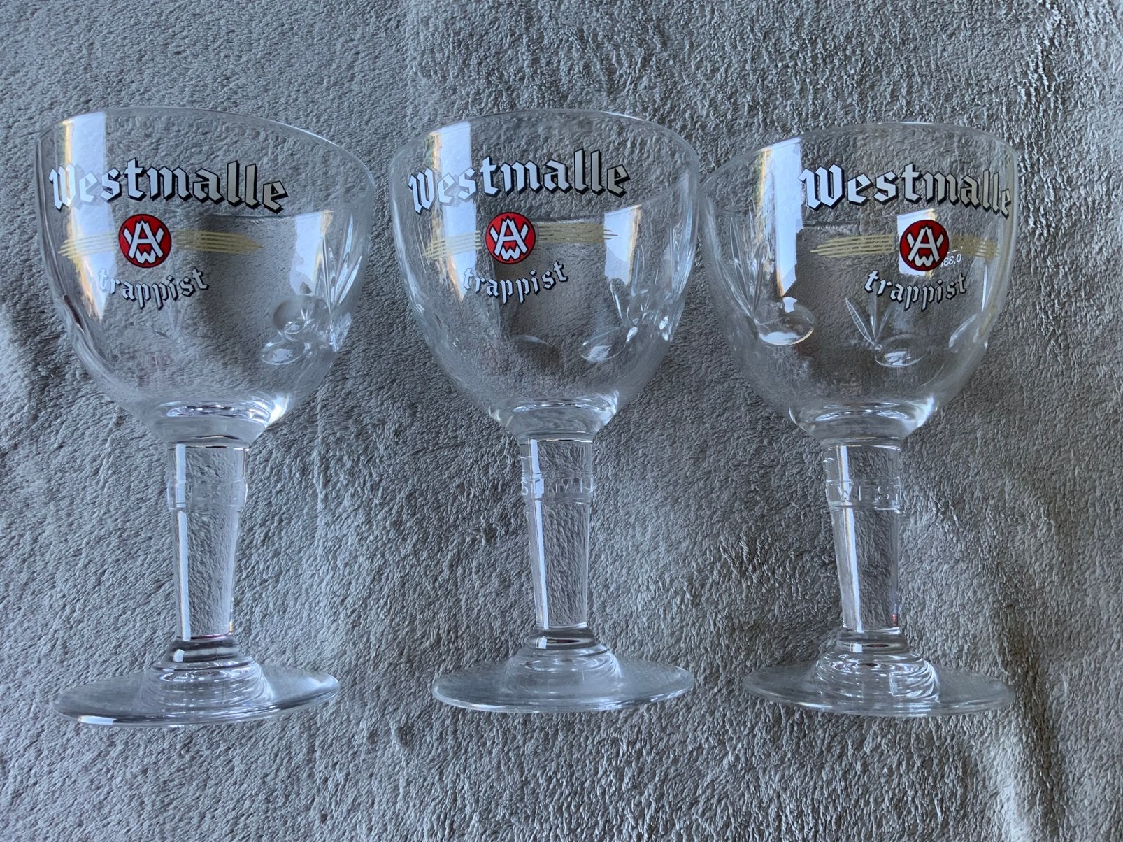 Trio Westmalle, fleur épi, Verzamelen, Ophalen, Zo goed als nieuw, Glas of Glazen