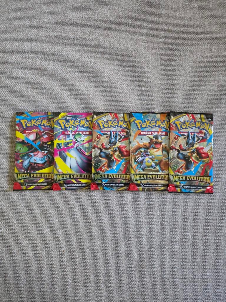 5x Mega Evolution booster packs, Ophalen of Verzenden, Booster