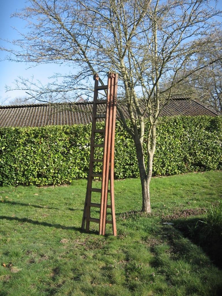 3 delige houten ladder, Doe-het-zelf en Bouw, Ophalen, Gebruikt, Ladder