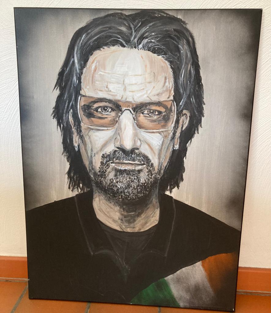 Bono op doek, Antiek en Kunst, Ophalen