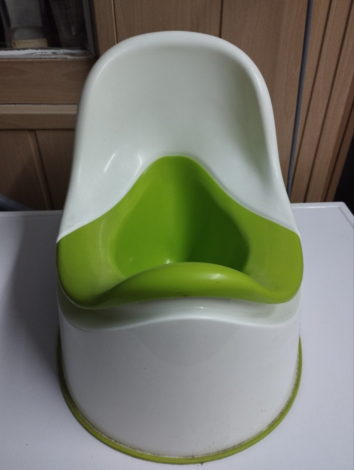 Een badje voor babys kleur wit en licht groen, Kinderen en Baby's, Badjes en Verzorging, Ophalen, Badje