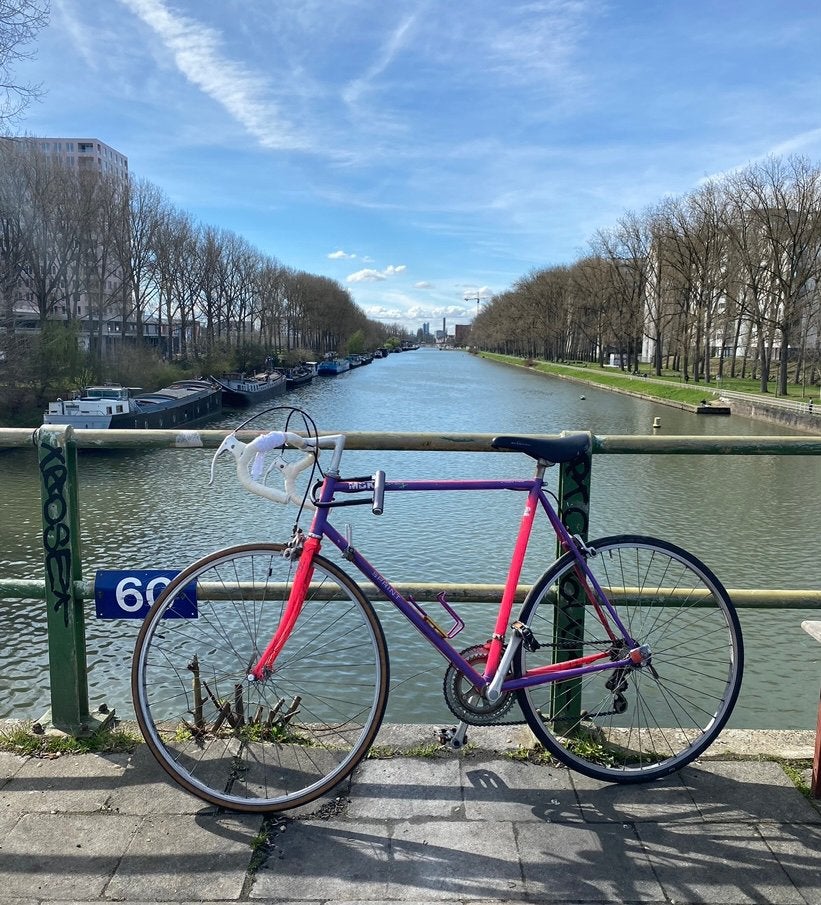 Velos course rose/violet MBK, Enlèvement, Comme neuf