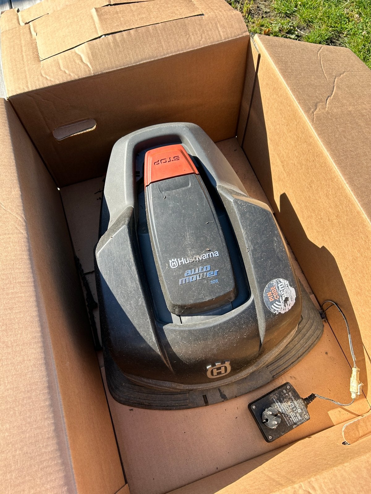 Husqvarna 105 - maaisysteem geblokkeerd, Ophalen, Gebruikt