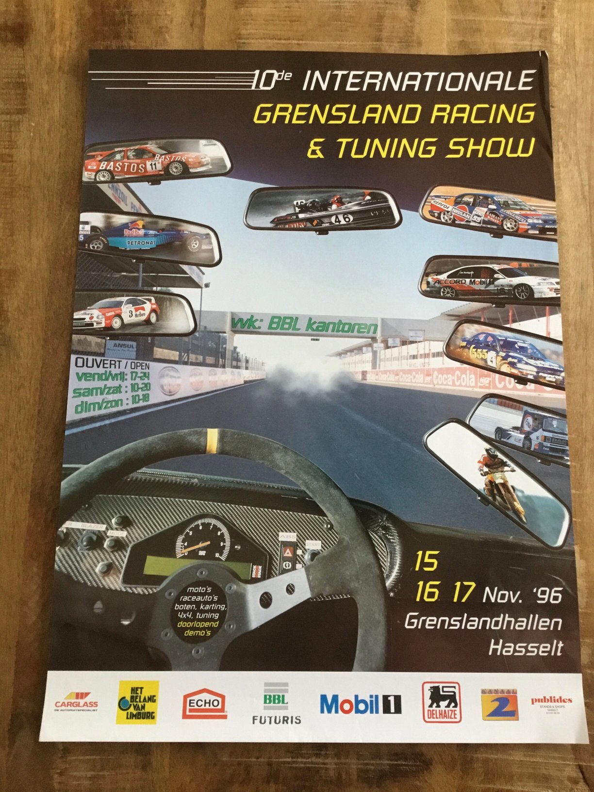 Affiche  grensland racing show 1996, Ophalen of Verzenden, Zo goed als nieuw