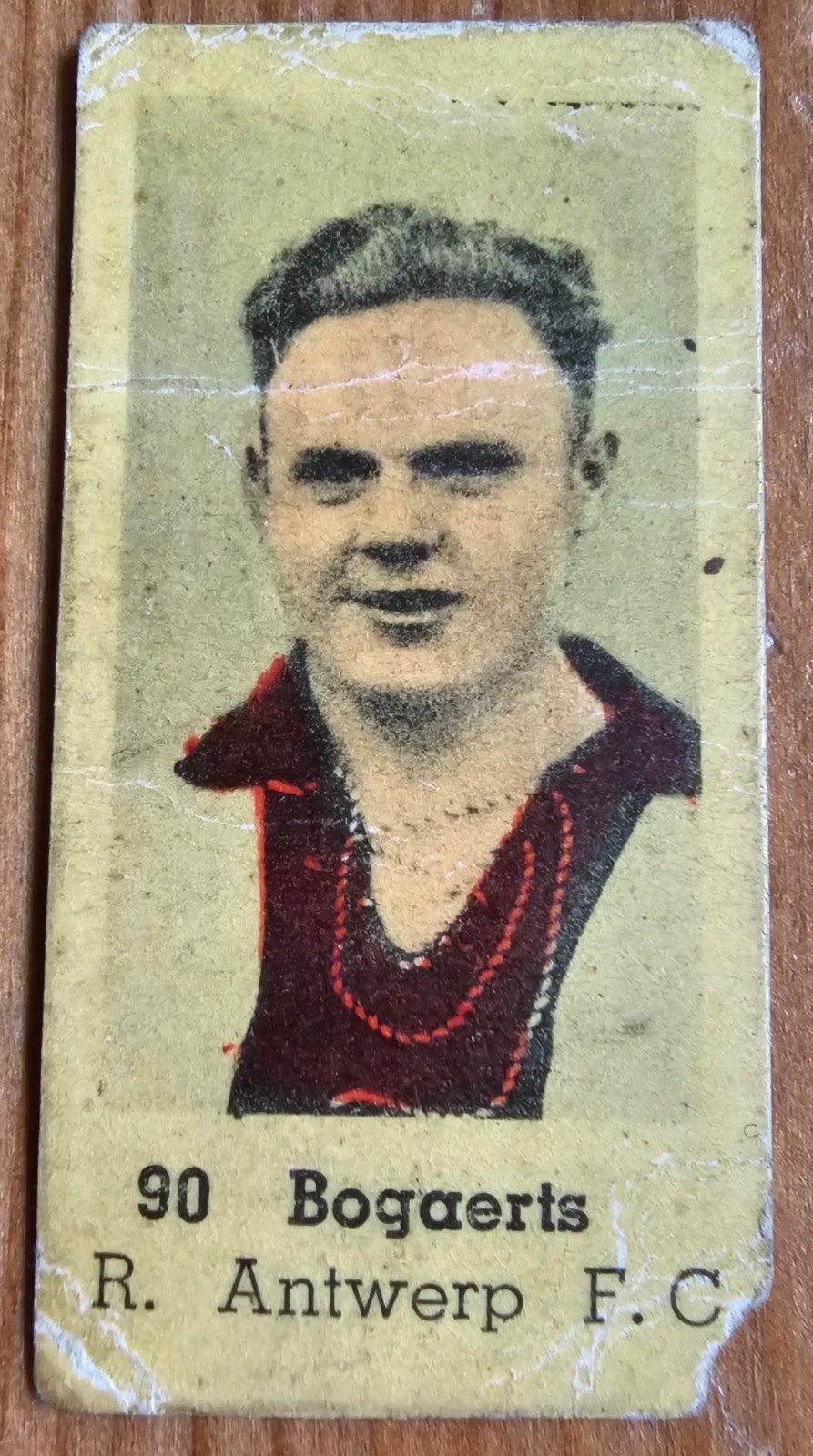 1937 #90 Bogaerts (pre panini) Antwerp FC Chromo Voetbal!, Ophalen of Verzenden, Gebruikt, Plaatje