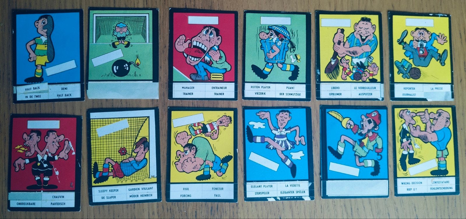 12 oude cartoon stickers, Verzamelen, Ophalen of Verzenden
