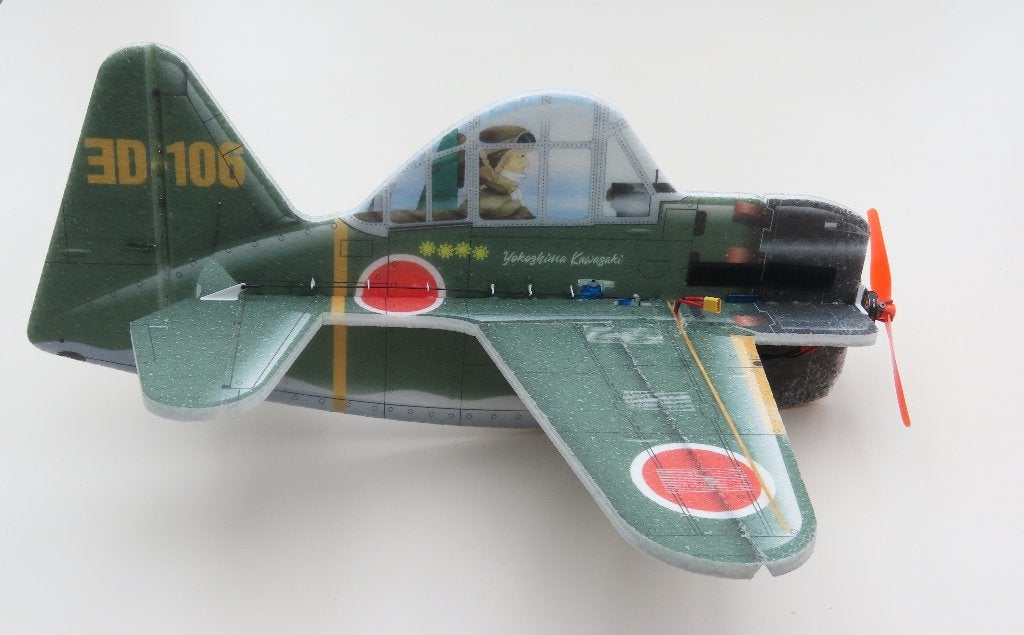 RC Factory - Zero 580 mm Cartoon Warbird-kit, Hobby en Vrije tijd, Modelbouw | Radiografisch | Vliegtuigen, Ophalen, Gebruikt