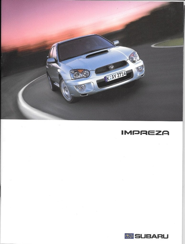 SUBARU IMPREZA  2003, Boeken, Ophalen of Verzenden, Zo goed als nieuw, Overige merken