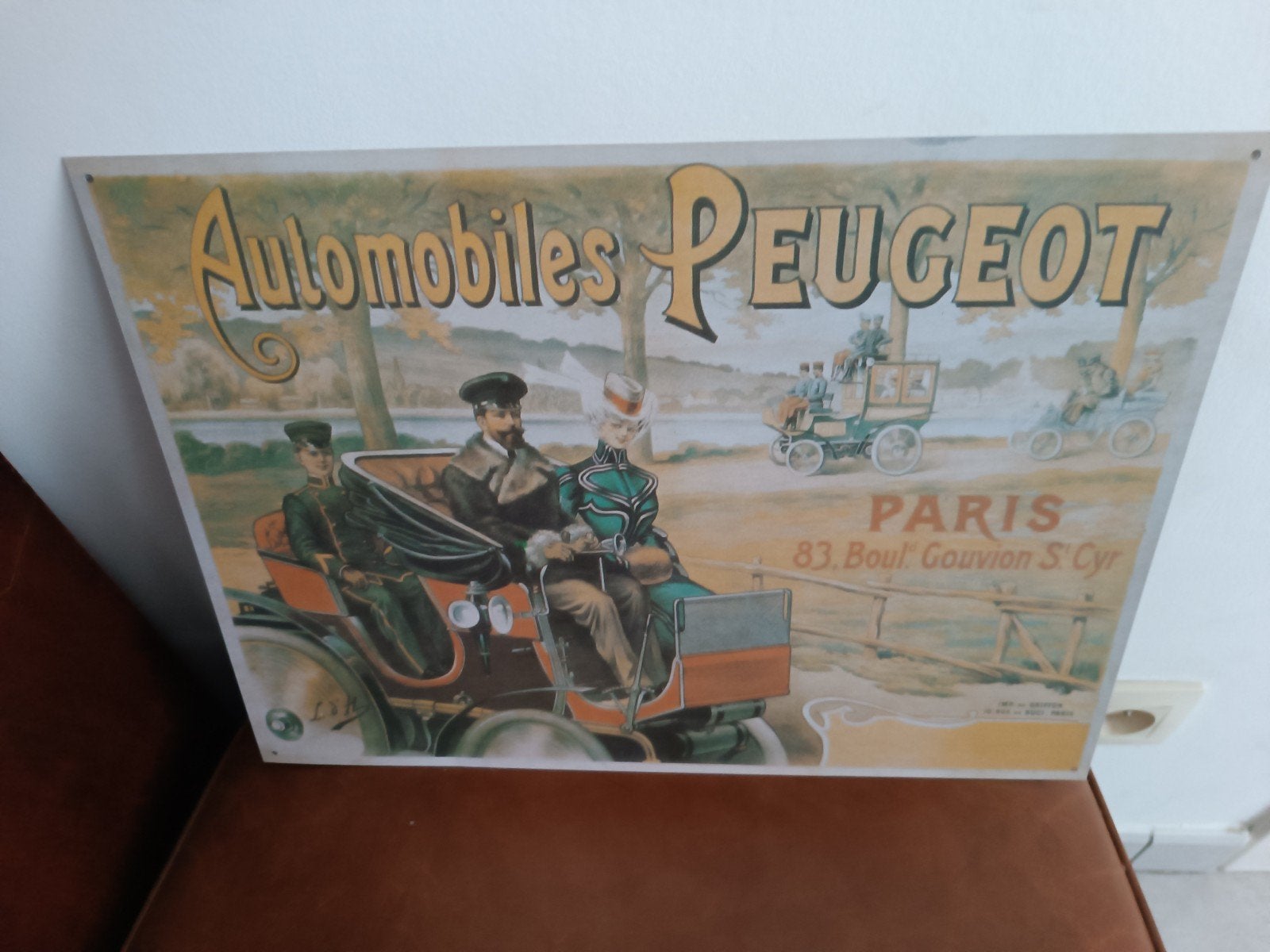 Plaque métallique Peugeot 30 x 40 cm, Enlèvement ou Envoi
