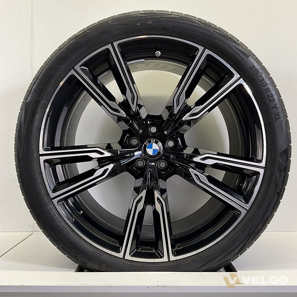 BMW X5 G05 X6 G06 BREEDSET VELGEN + ZOMERBANDEN 22 INCH ORIG, Auto-onderdelen, Gebruikt, -, 275 mm, -