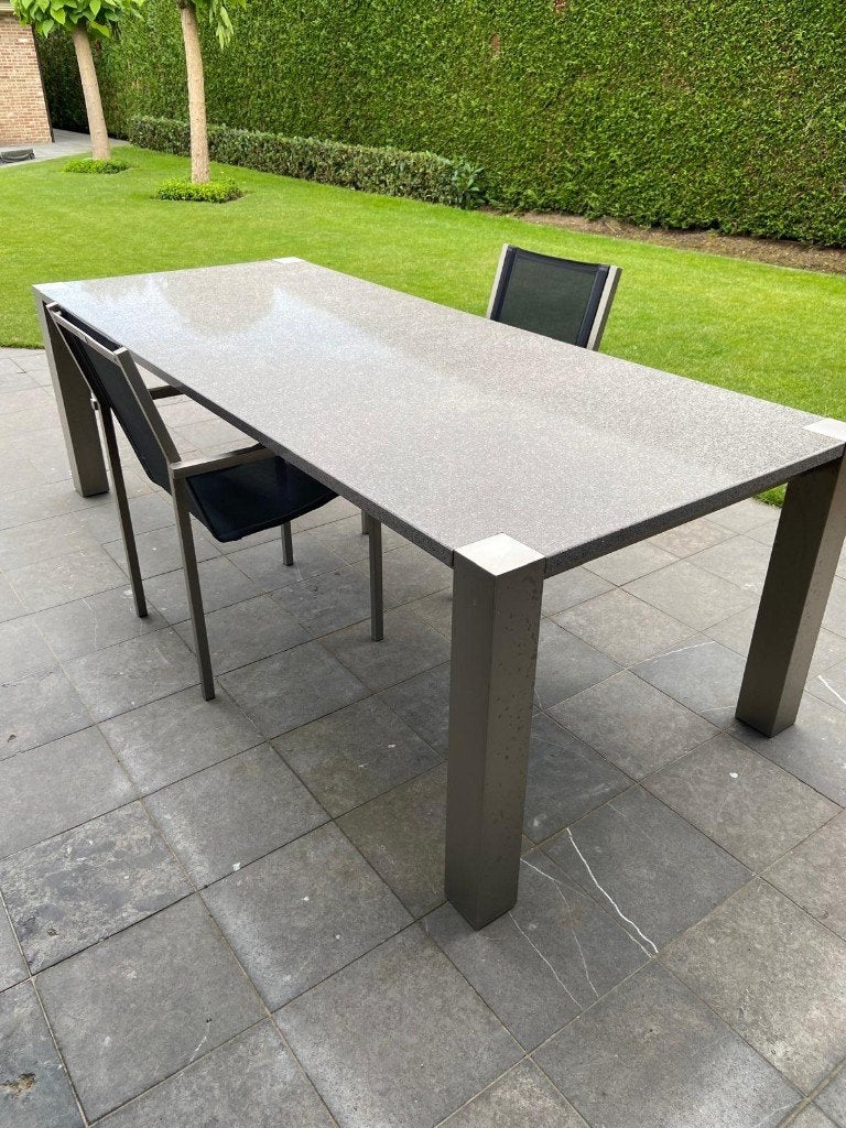 tuinset (2tafels,6stoelen) van Scalamonti by Sun Furnitur, Tuin en Terras, Tuinsets en Loungesets, Ophalen, Aluminium, Tuinset