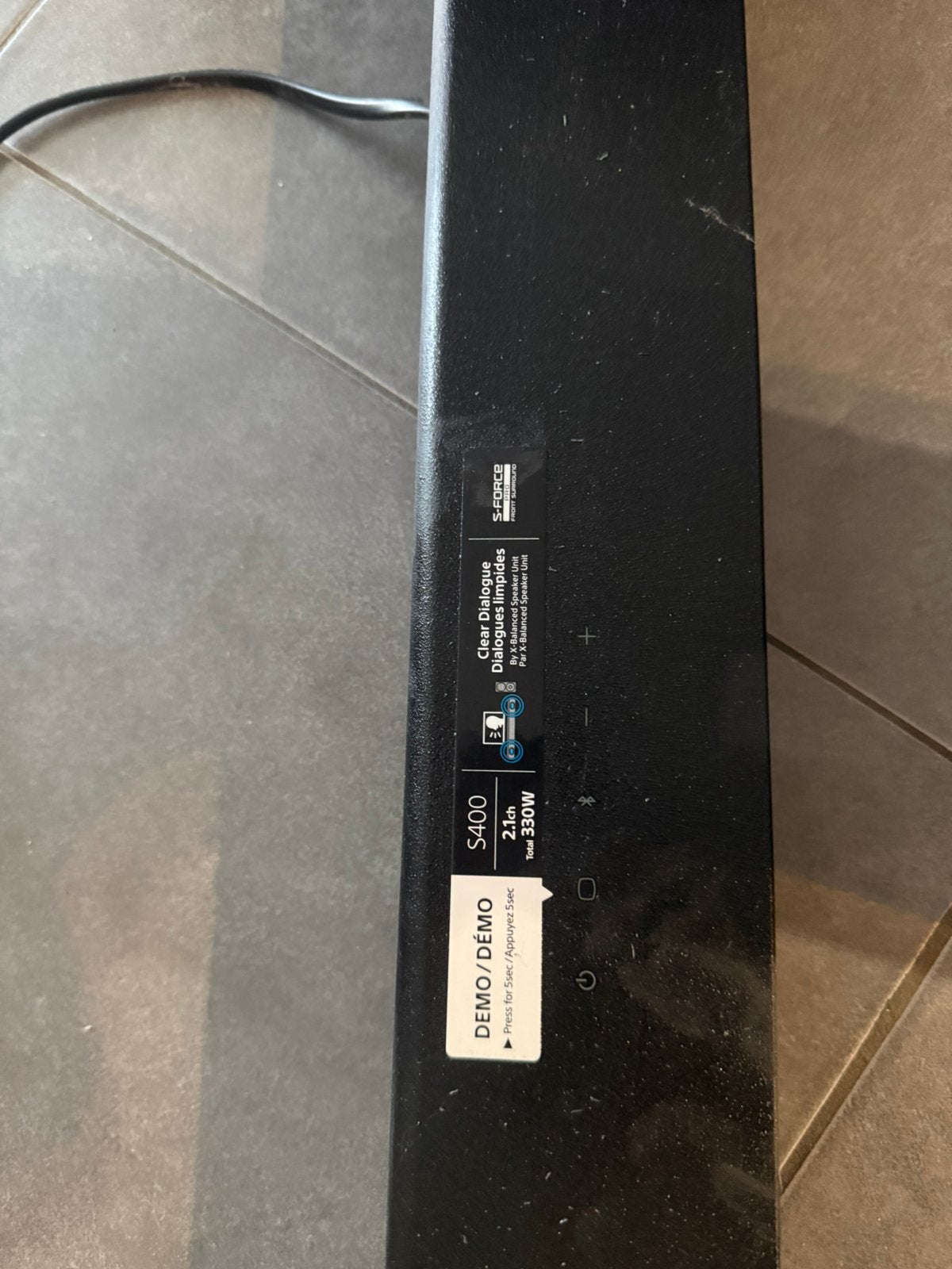 Soundbar met sufwoefer, Enlèvement, Comme neuf