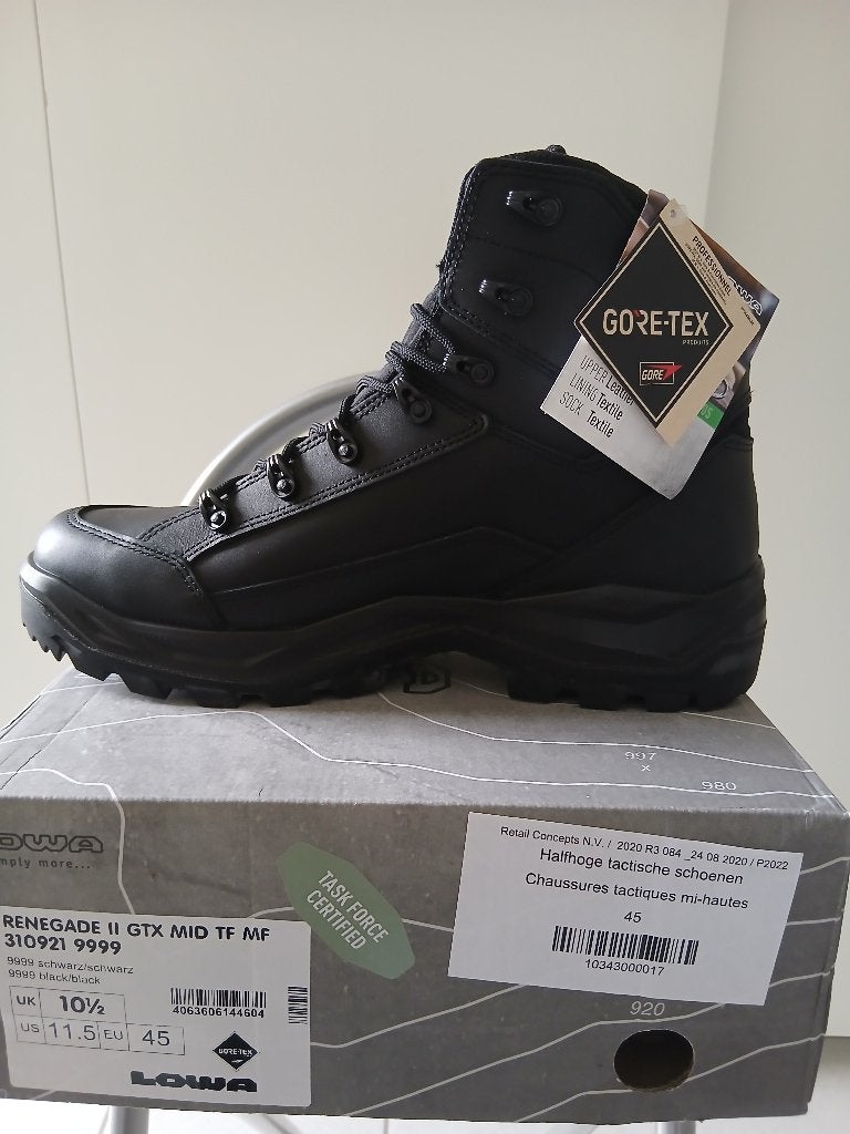 lederen boots, Ophalen, Zwart, Nieuw, Wandelschoenen