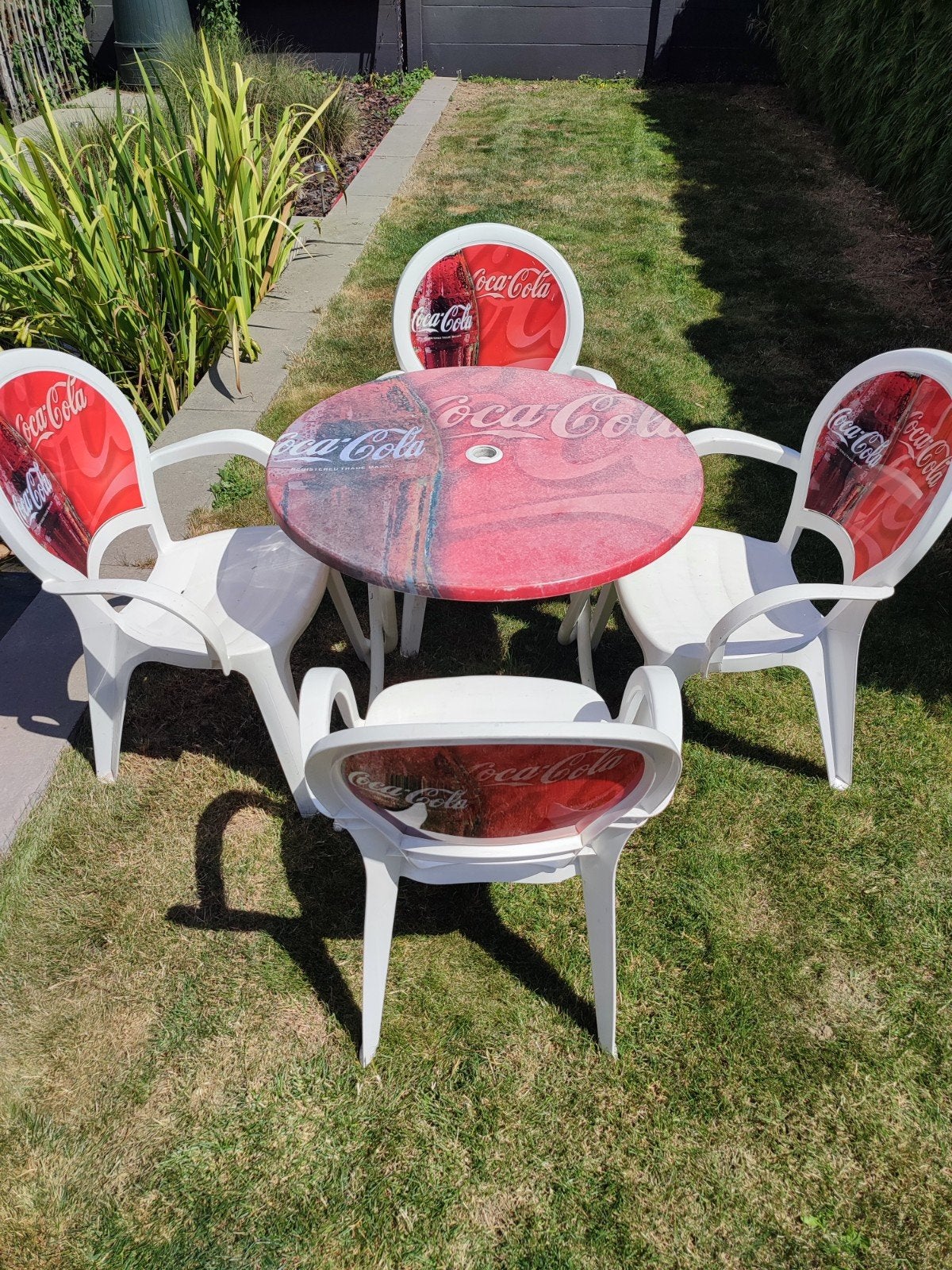 Coca Cola tuinset, Tuin en Terras, Ophalen, Gebruikt, Tuinset