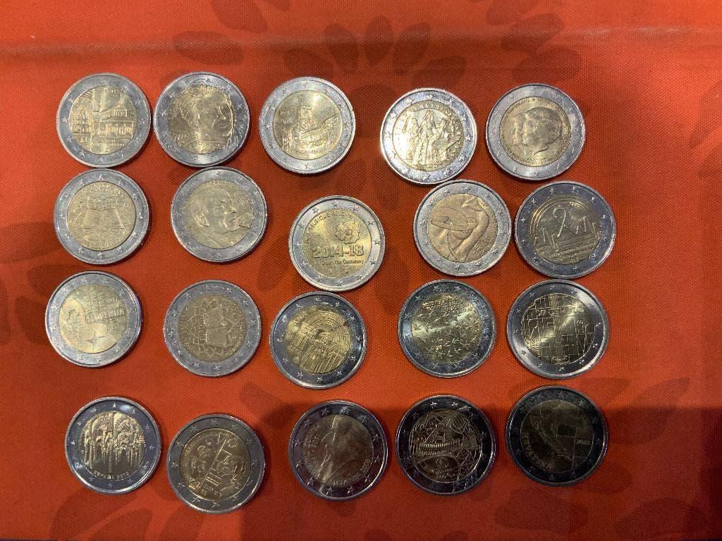 Herdenkingsmunten cc, Ophalen of Verzenden, 2 euro, Losse munt