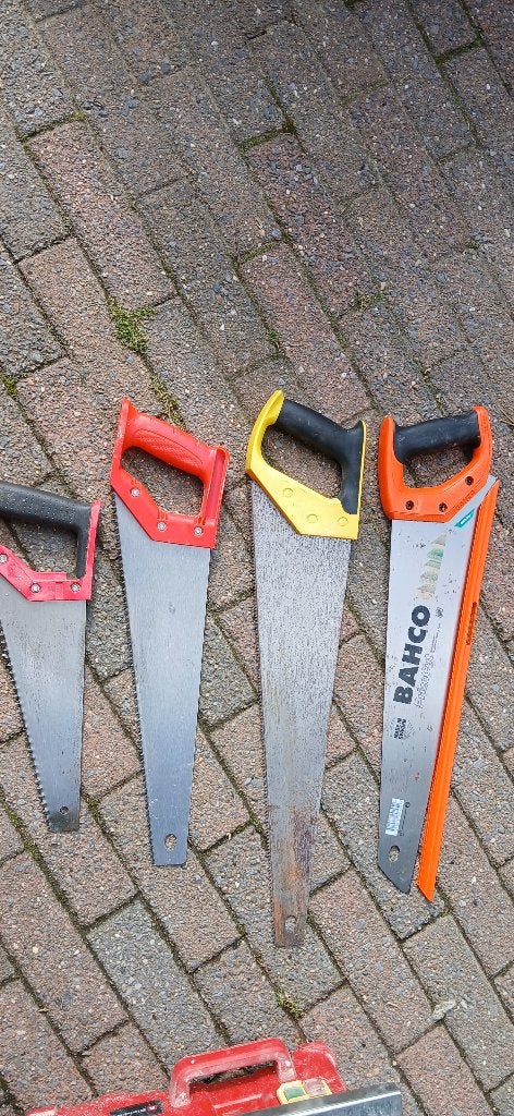 Set handzagen, Tuin en Terras, Handzagen, Ophalen, Zo goed als nieuw, Handzaag