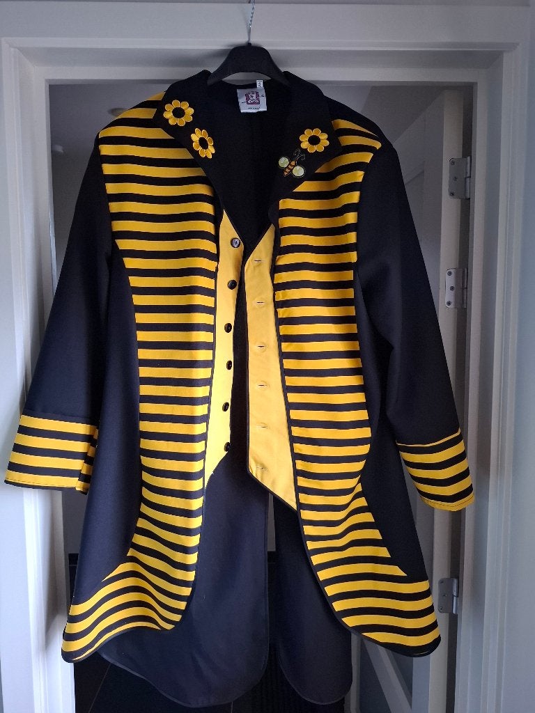 Bijenkostuum carnaval M/V, Ophalen of Verzenden, Zo goed als nieuw, Feestartikel