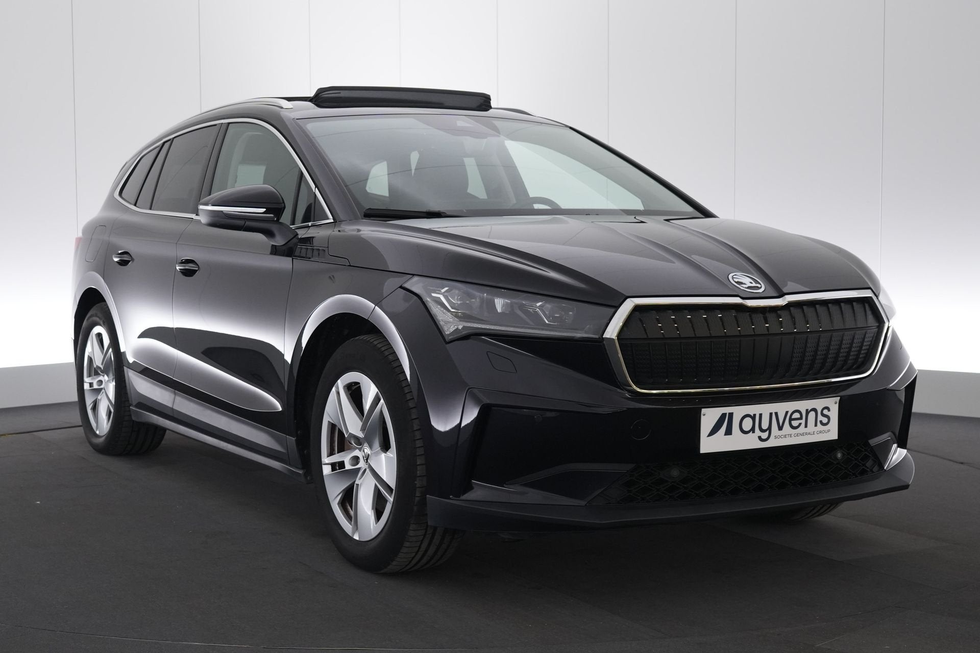 (2CRQ216) SKODA ENYAQ, Auto's, Skoda, Zwart, Leder, 5 zetels, 5 deurs